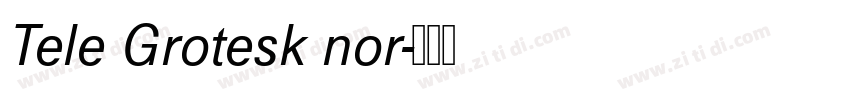 Tele Grotesk nor字体转换